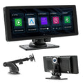 Carplay Auto Car Wireless Touchscreen, Portable IPS Dash Camera, Cam Backup Adjustable & 2.5K & Android Radio Bluetooth, Navigation, 1080P Mount, CAIHONG with GPS Stereo, Screen Detachable & HD 10.26"