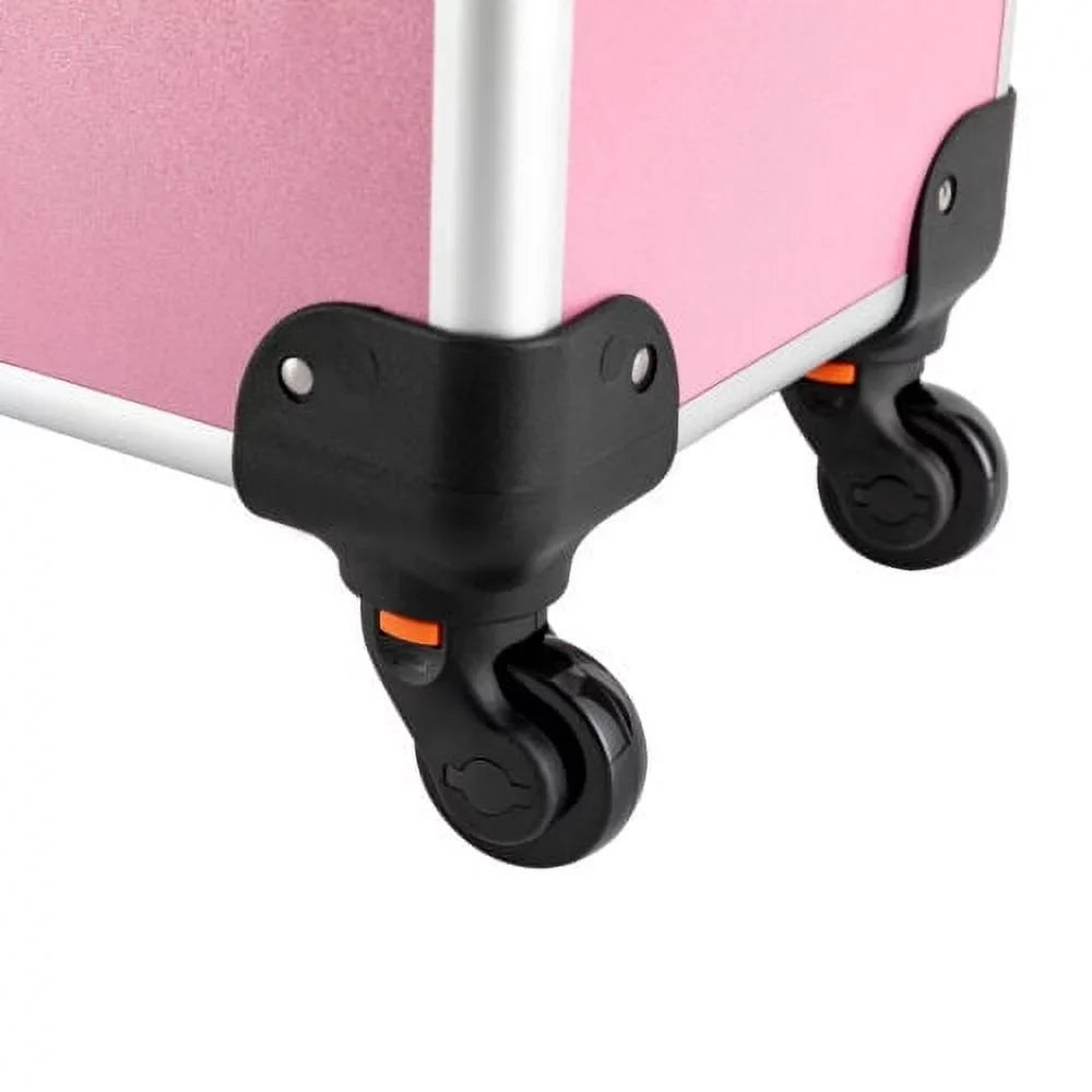 Case Makeup Trolley Space Extendable Storage Large Cosmetic Box Rolling Train