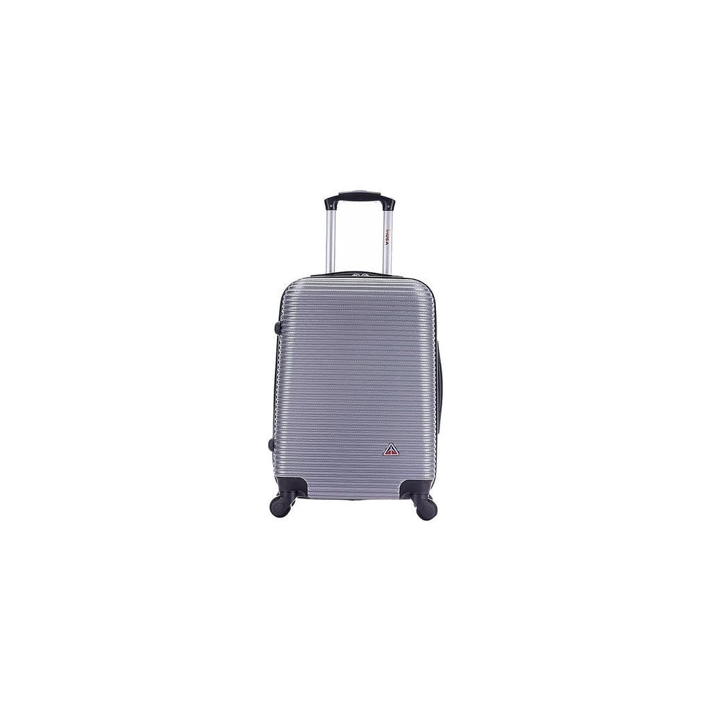 InUSA (IUROY00S-SIL) Plastic Silver Luggage Carry-On Royal