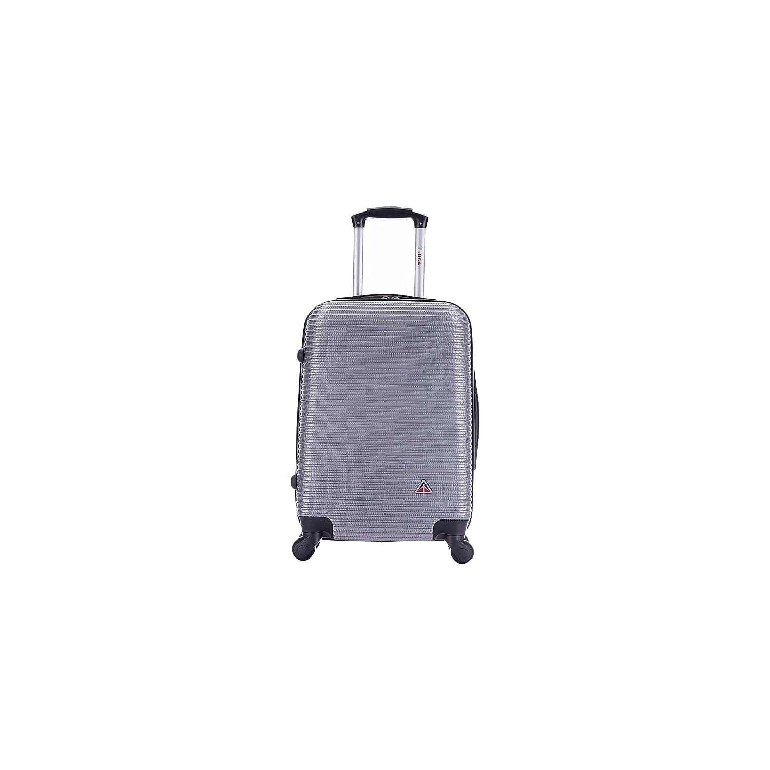 InUSA (IUROY00S-SIL) Plastic Silver Luggage Carry-On Royal
