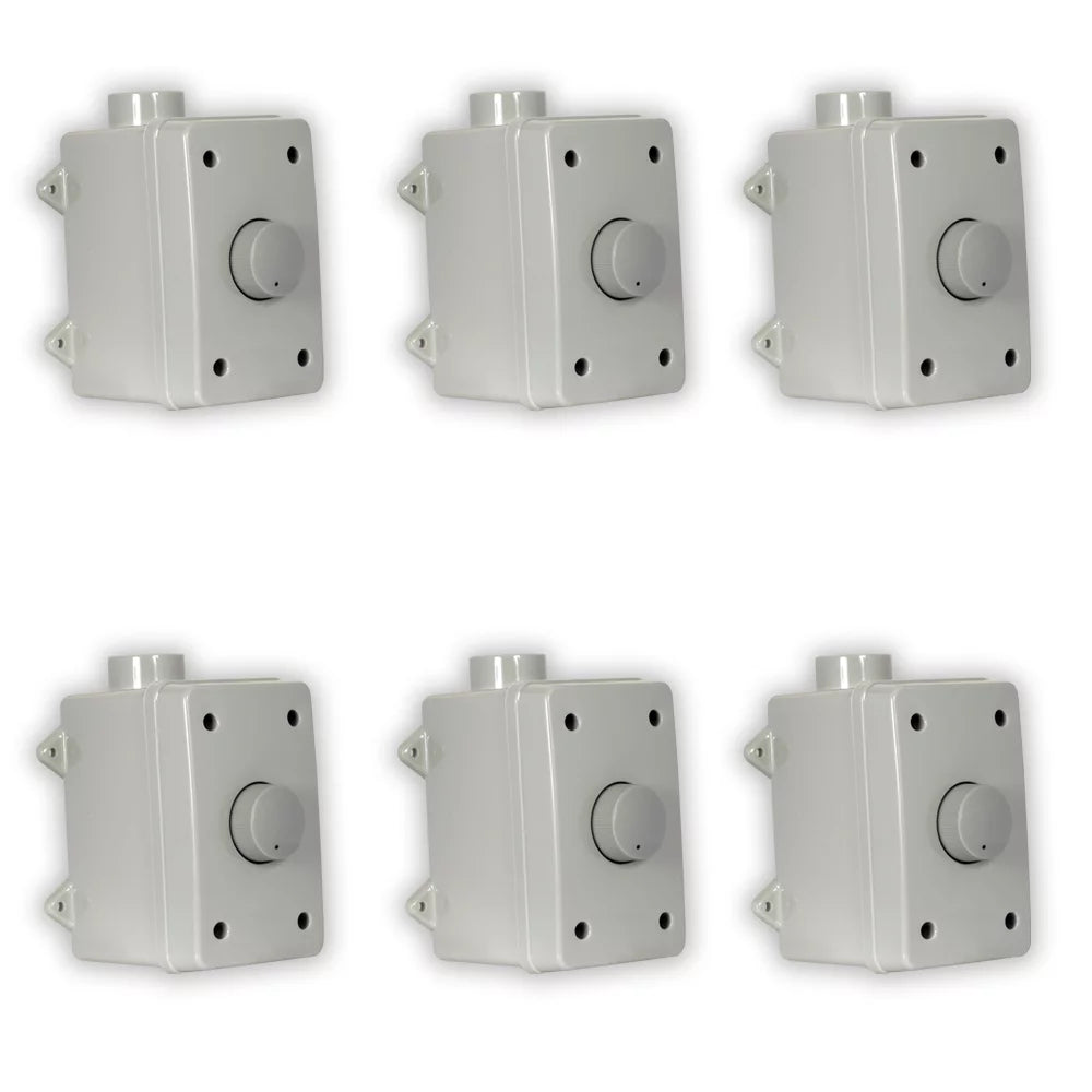 Gray Theater 6 Volume Solutions Piece Weatherproof OVCDG Outdoor Set Controls