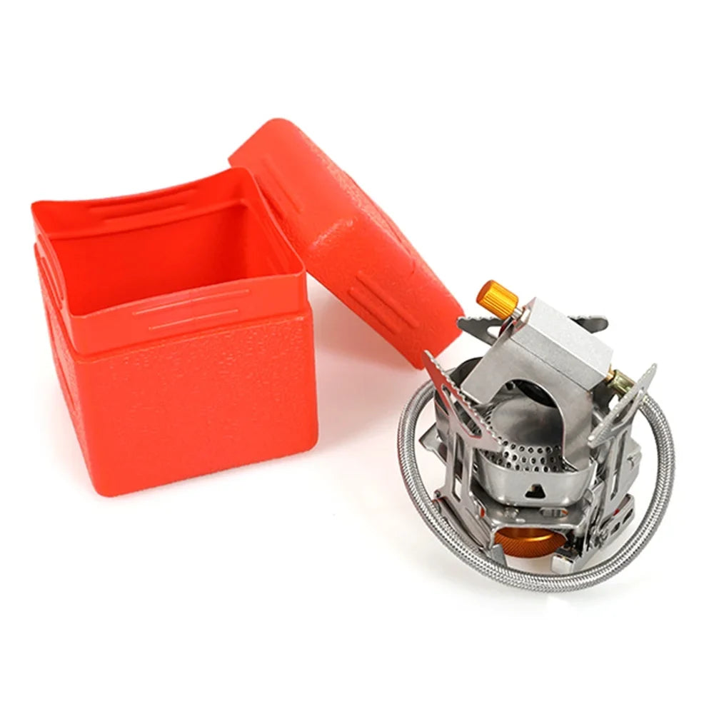 Stove with Control Adjustable Heat Backpacking Camping Stove Windshield, 3500W Alloy Portable Aluminum