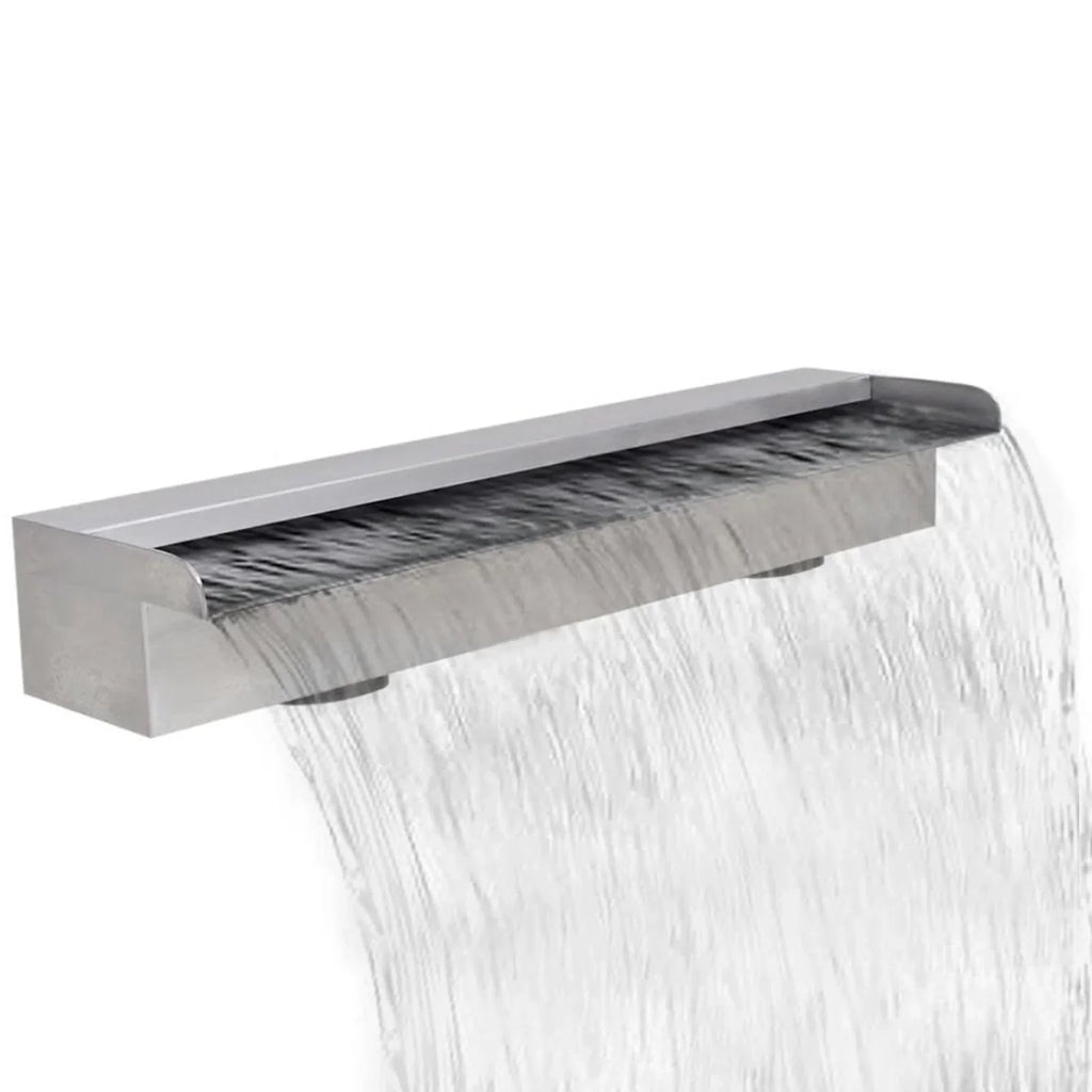 Pool 3.1 23.6 Dcenta 4.5 Water x Garden Spillway x Inches Descent Fountain x Pool Waterfall x Steel Fountain Stainless Spa H) Feature D (W