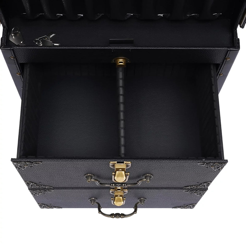 Makeup Salon Hairdressing Aiqidi Beauty Hair Stylist Trolley Luggage Tool Organizer Train Travel with Barber Case Holder Dryer Cosmetic Box Lockable Rolling