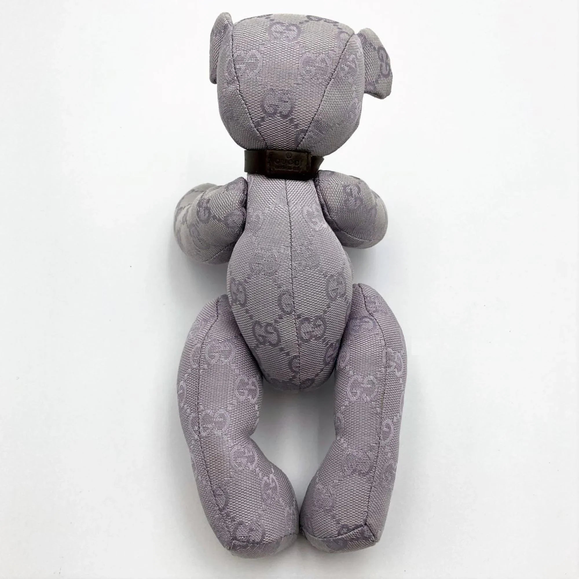 Brown Purple x Canvas Ladies Gucci Kids Pre-Owned Plush GG (Good) GUCCI Interior Bear Toy