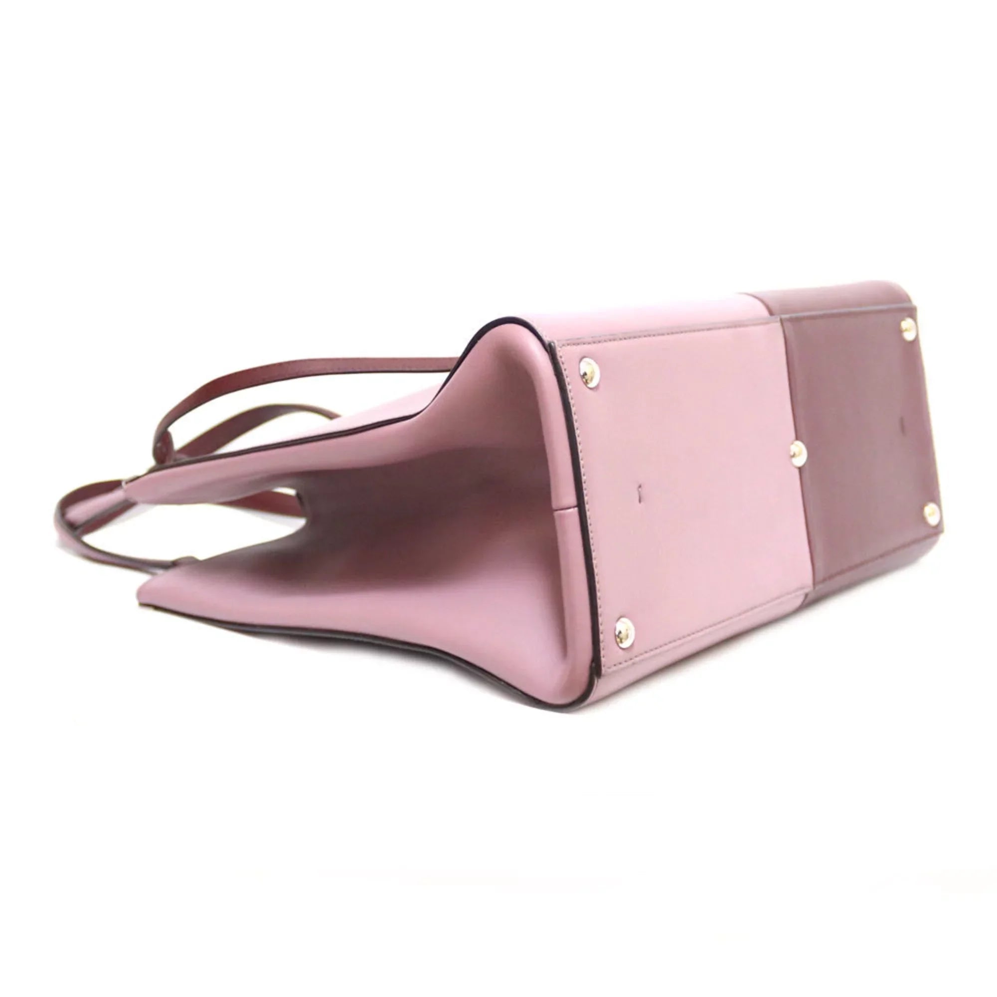 Women's Pre-Owned Leather Bag Fendi Pink (Fair) Shoulder FENDI