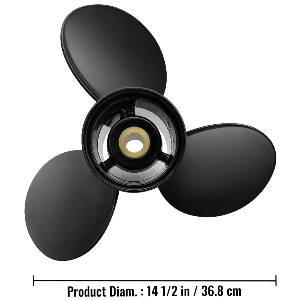 x SX Propeller, 3817468, Right-handed Replace OEM Boat Sterndrives 14.5" 3-Blade Teeth Compatible Outboard with for Penta Spline Propeller, Outboard Engine, 19 & Aluminium?Propeller VEVOR Volvo 19"