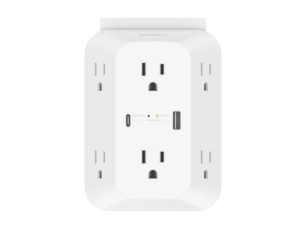 (wall output - connectors: protector 8 - - Belkin AC mountable) Surge