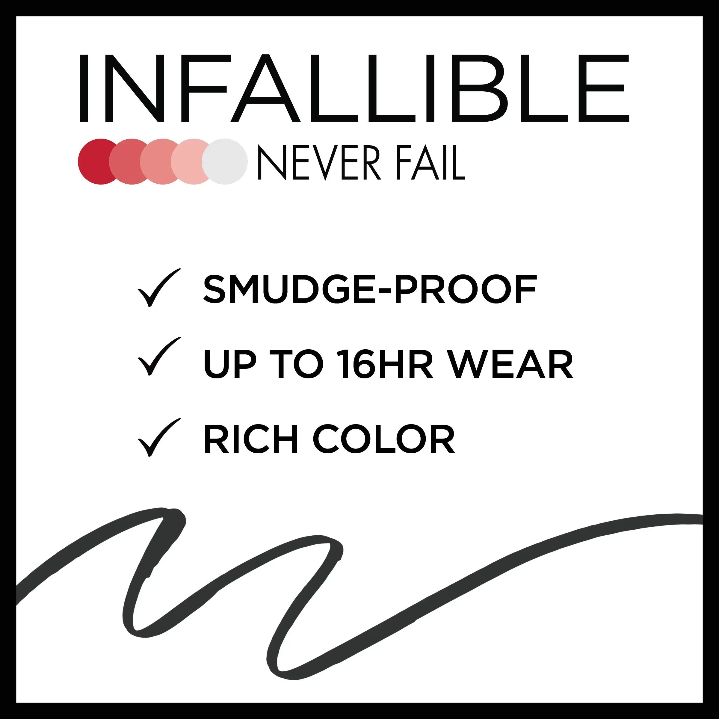 '- Enhance L'Oreal with Sharpener! Fail Eyes Eyeliner Never Black - Infallible Count Your Paris Brown, Built-In 2 Includes
