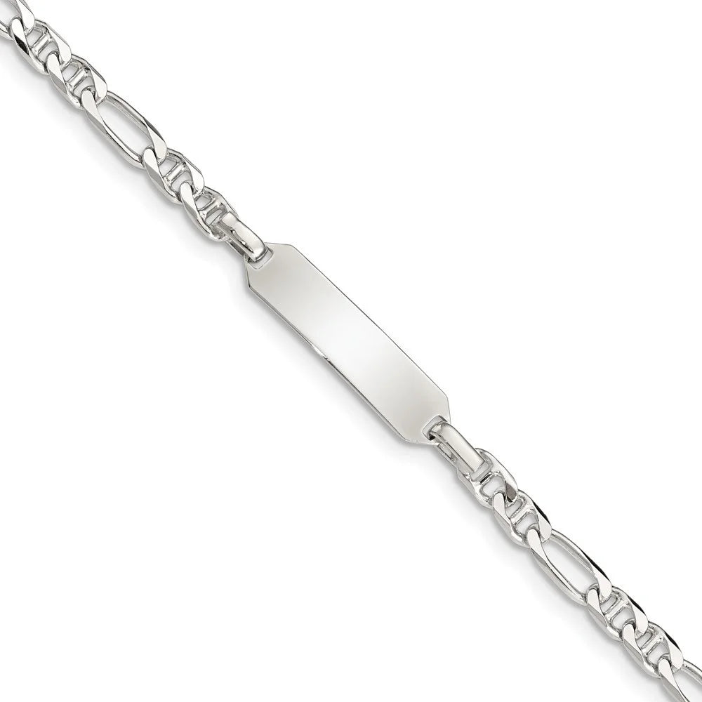 6inch Bracelet Auriga Sterling Id Silver Anchor Women for 925 Link