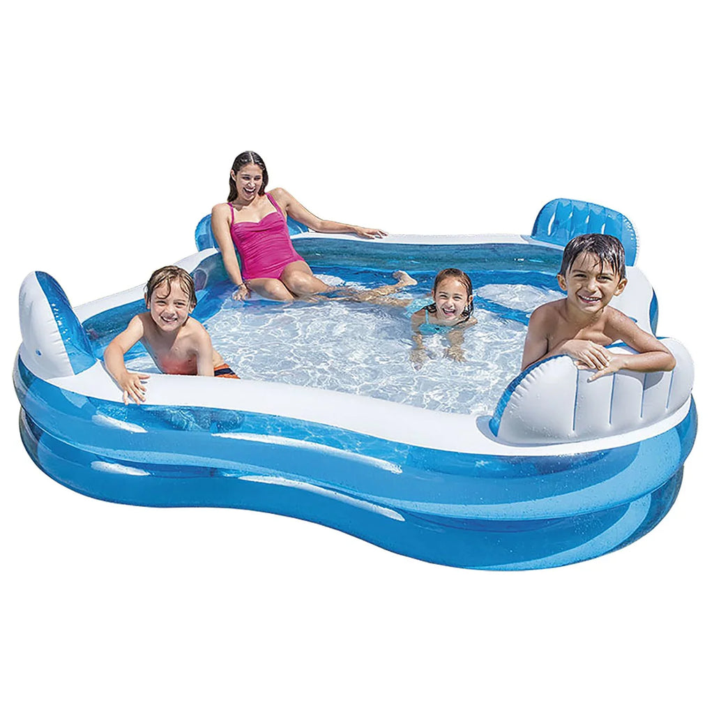 Lounge Pool Center Intex 90" 90" X Inflatable 56475EP X 26" Family Swim
