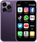 Smartphone for Kids Dual ROM Phone Phone Unlocked 10.0 Mini 2GB Smallest Mobile 3inches Broisae XS16 Phone 4G Phone Mini Android Cell World Mini Sim (Purple) 16GB Ram