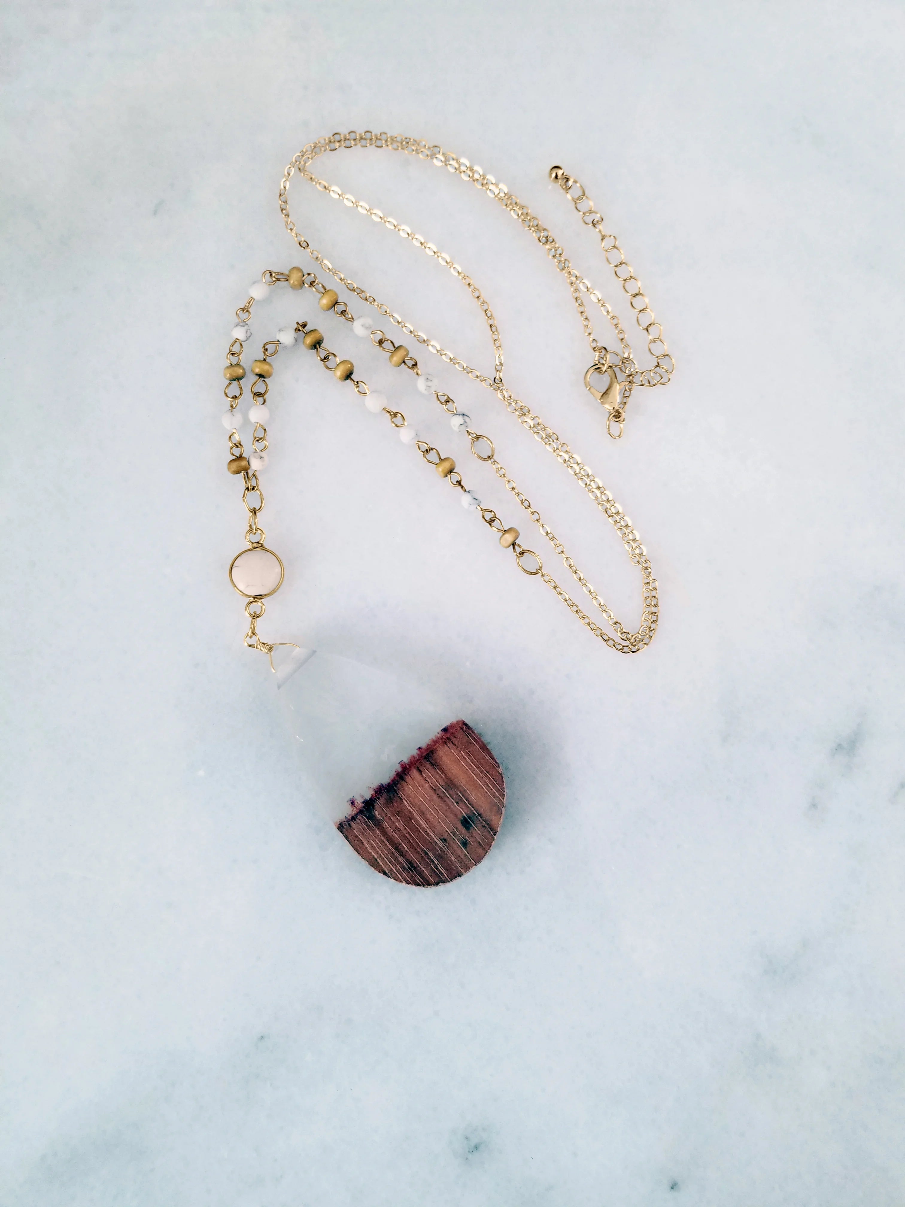 Clear Wood Beaded Box Anniversary | Resin Pendant Wood Boutique Blue Gift Chain Necklace Inc Tenes Women, for