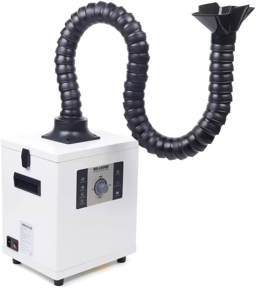 Air Filter Purifier 3-Layer Fume Smoke Rotatable 360¡ã Hose, With Extractor Fetcoi Singel-Head &