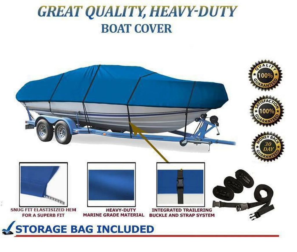 BLUE, 2005-2012 QUALITY DOO CHALLENGER COVER 180 Compatible BOAT SEA for GREAT