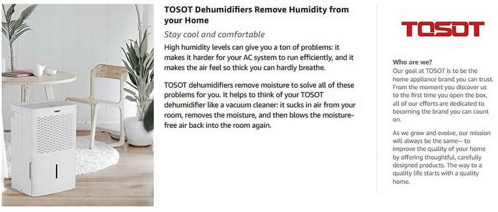 Energy BOX) DI66 (OPEN Quiet 4500 50 Super Pint Star TOSOT Dehumidifier Ft Sq