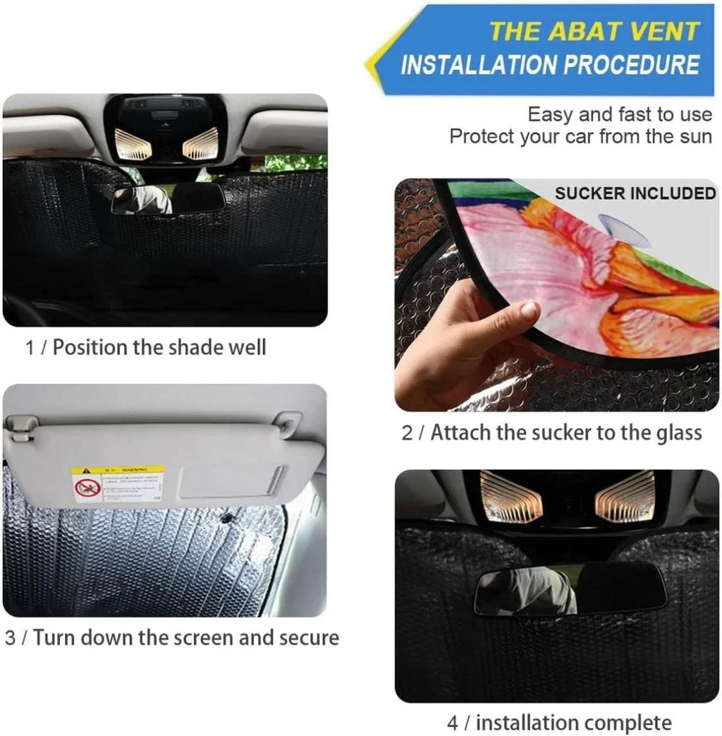 Your Car Windshield Keep Hummingbird for Shade,Blocks SUV Shield Protector Cool to Fits x Folding Shade Vehicle 27.6 Ray Sun Sun Front Bestwell UV Truck,55 Sun Flower Inch Visor