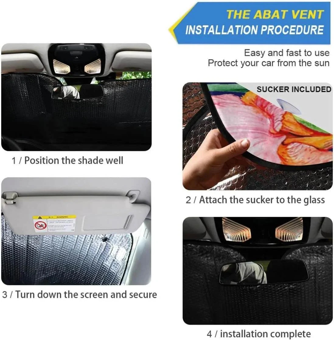 Your Car Windshield Keep Hummingbird for Shade,Blocks SUV Shield Protector Cool to Fits x Folding Shade Vehicle 27.6 Ray Sun Sun Front Bestwell UV Truck,55 Sun Flower Inch Visor