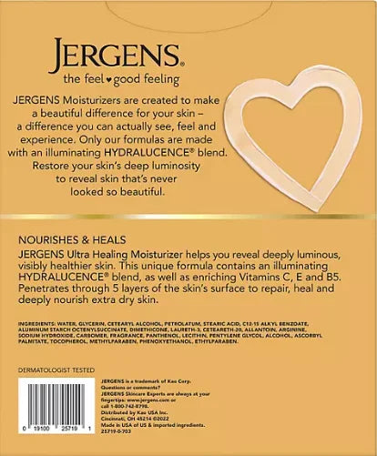fl. Healing Ultra + Skin Extra (21 oz.) Jergens oz., pk. 2 Dry 3 Moisturizer