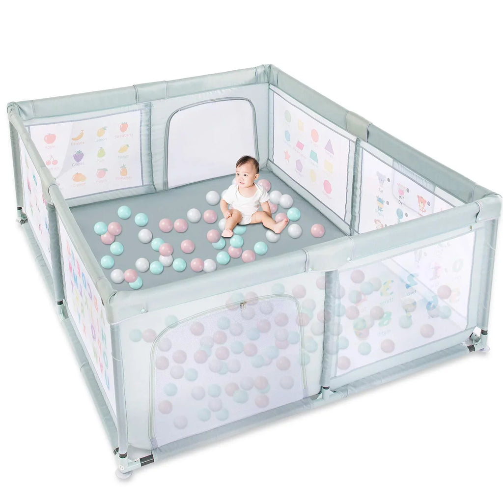 Safety Playpen Play Nordmiex 59*70*27 Pull with for Baby Baby inch Two Rings, Yard