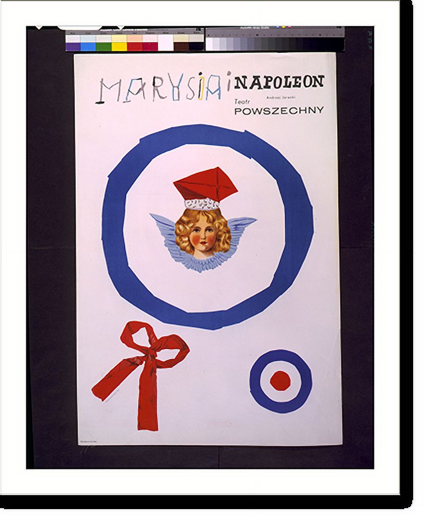 17-7/8" x Powszechny.Tomaszewski., Historic the] Jarecki 21-7/8" [by] i Andrzej Framed [at Napoleon Marysia Teatr Print,