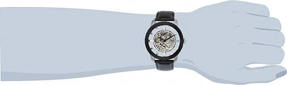 Invicta and Stainless Automatic Steel Watch Leather 23637 'Vintage' Men's