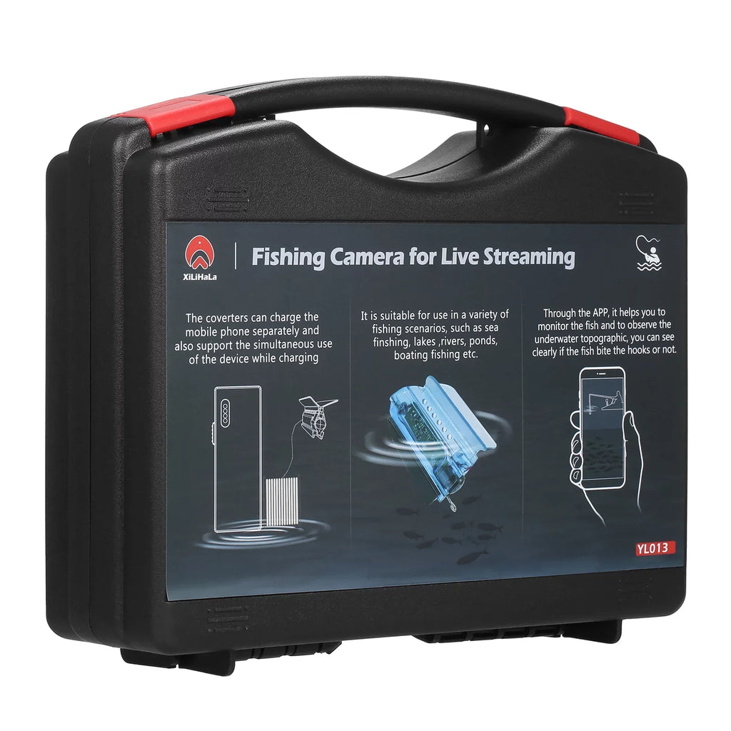 Control, Boat 1080P Finder Camera Underwater APP Kayak Fishing Fish Lake with for Live Fishing Ice Video Gofishup Sea