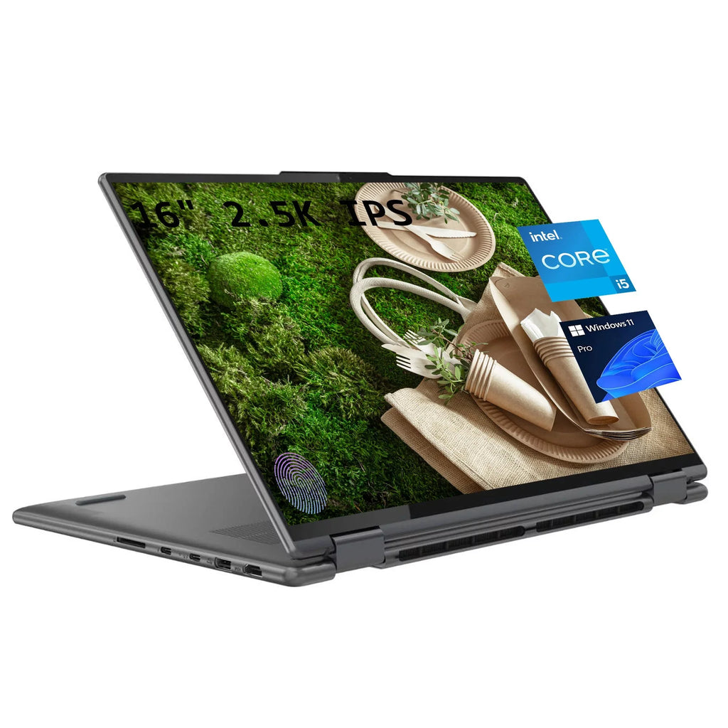2-in-1 11 Business Laptop, Xe Graphics, Evo Fp, Iris IPS Intel Pro RAM, 2.5K SSD, Gray 12th i5-1240P, Lenovo LPDDR5 Backlit Platform Yoga 7i KB, 8GB 12-Core 16" 1TB Windows