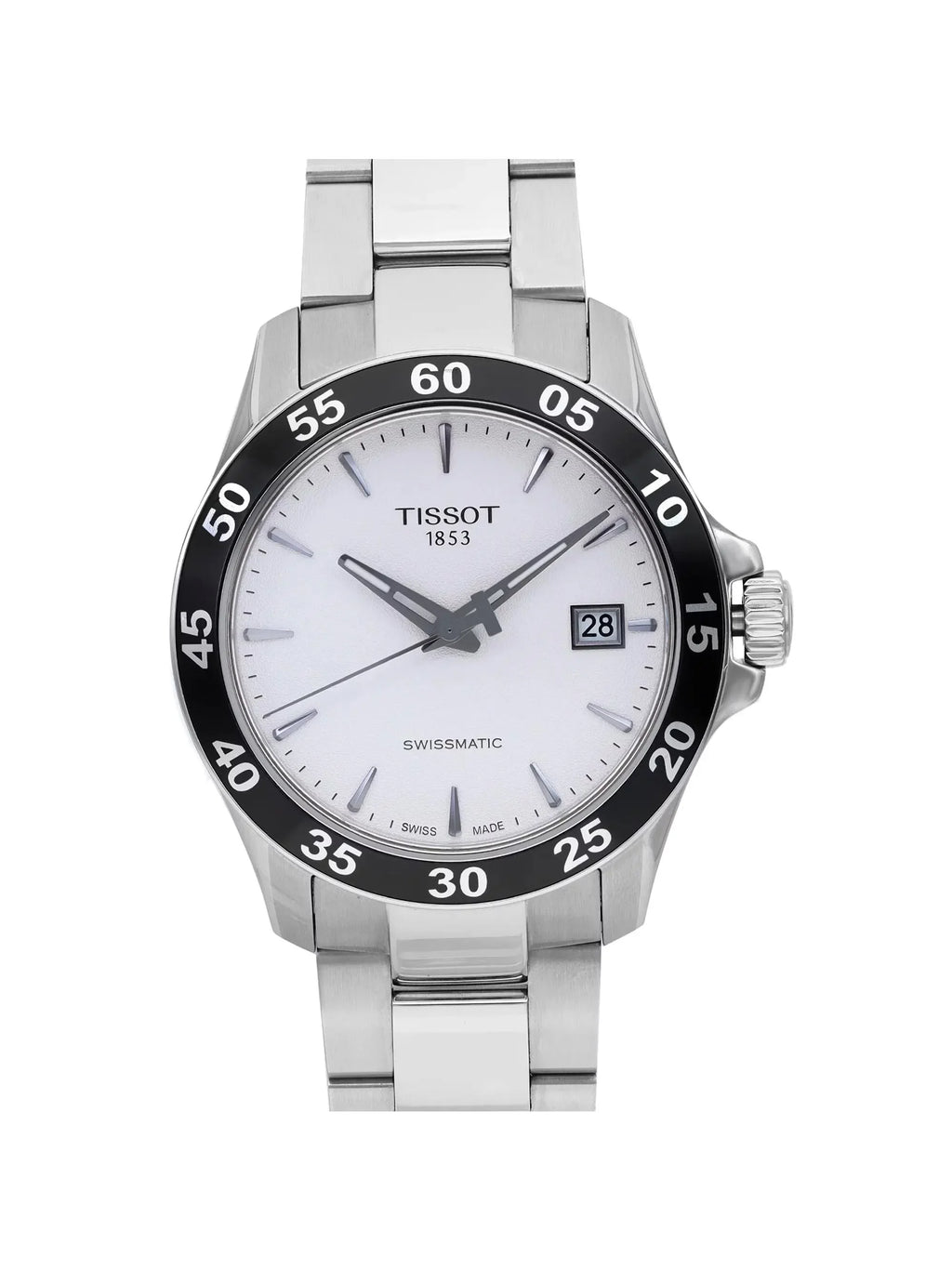 Tissot Automatic Swissmatic V8 T106.407.11.031.00 Watch Silver Steel Men Dial