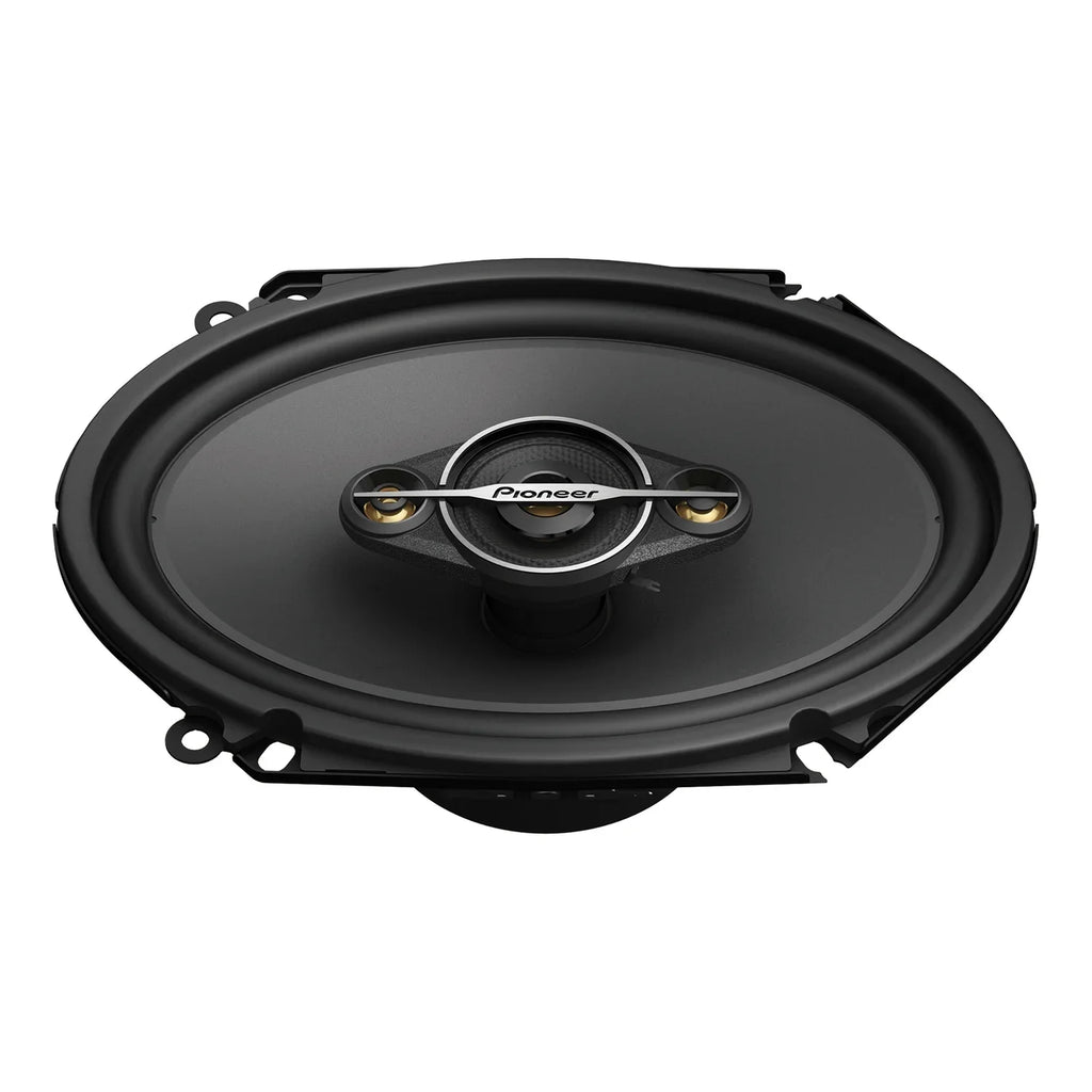 x 2 Gold, TS-A6881F Power Full-Range 350-Watt Max 8-In. 4-Way 6-In. Speakers Pack, Pioneer and TS-A6881F Coaxial Black
