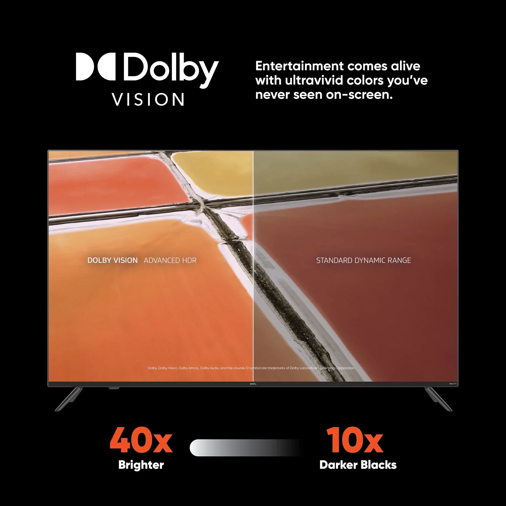 Rate, QLED Refresh (100071705) Dolby Dimming, HDR Smart with Effective and 120hz Local Roku Atmos, onn. (2160p) 4K UHD TV 65¡± Dolby Vision,