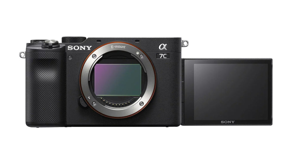 Full-Frame Camera (Black) a7C Alpha Compact Mirrorless Body Bundle Sony
