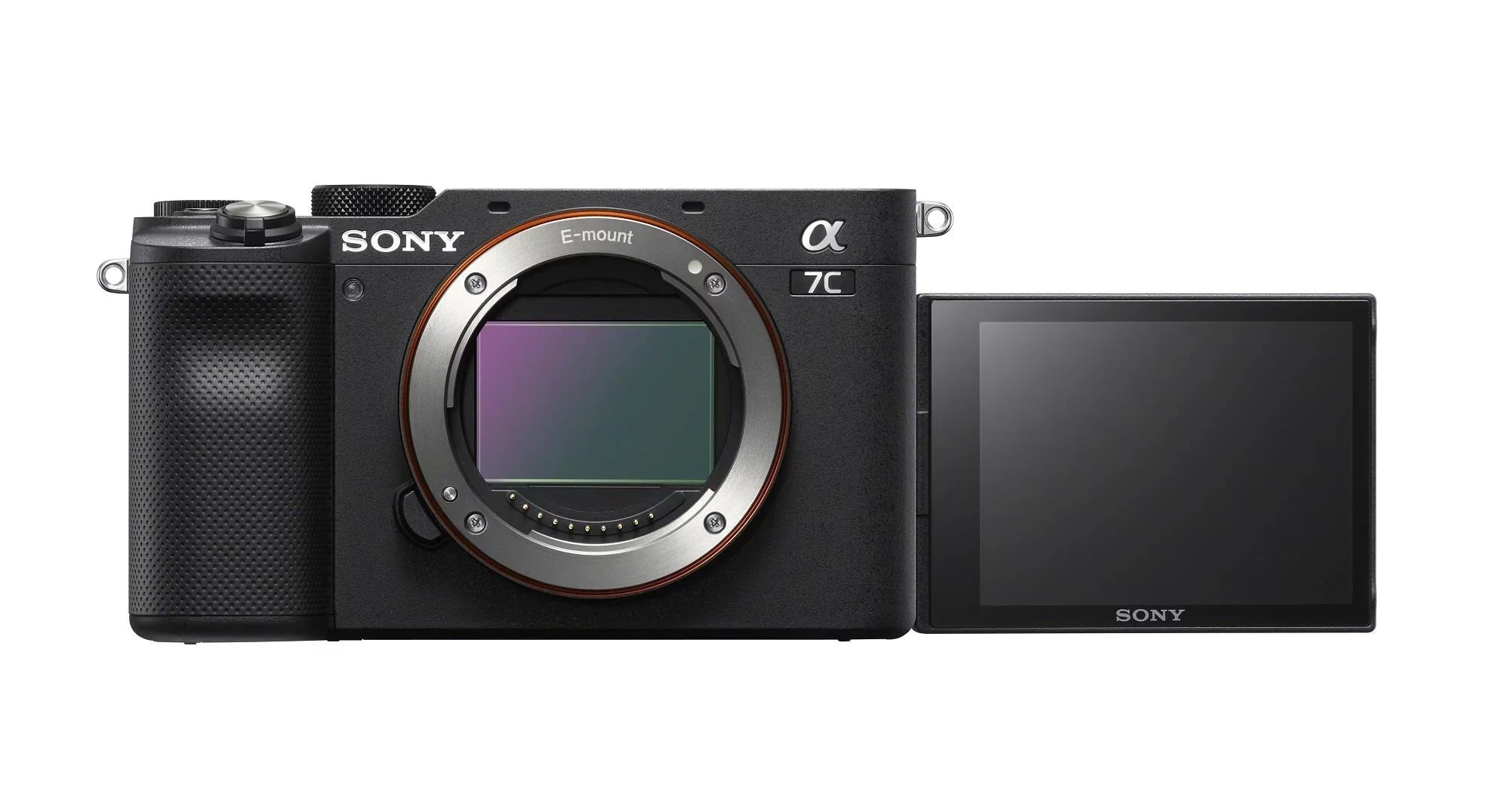 Full-Frame Camera (Black) a7C Alpha Compact Mirrorless Body Bundle Sony