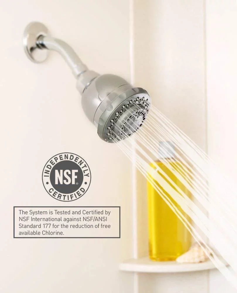 Head Chrome Wall-Mounted WSH-C125 Shower Filtered Finish Culligan Massage, with