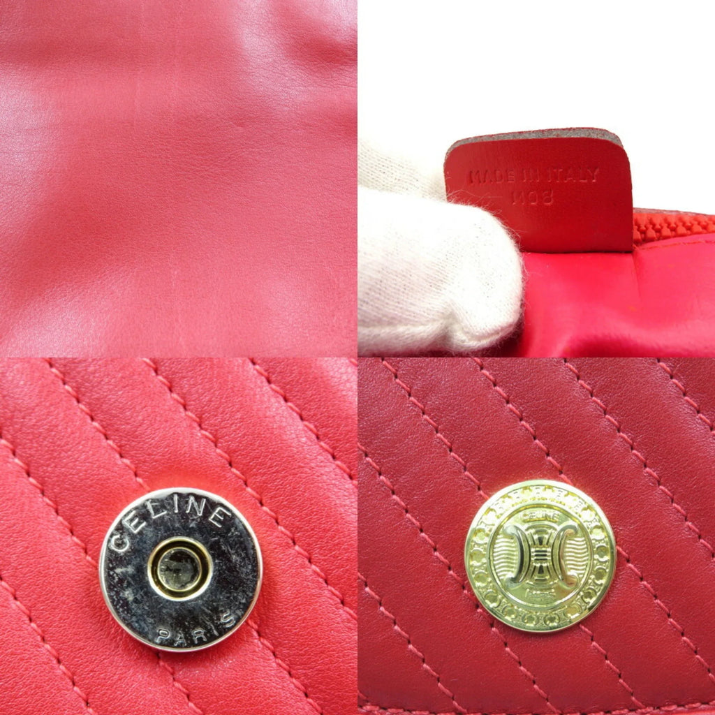 red Pre-Owned Celine (Good) bag leather shoulder chain