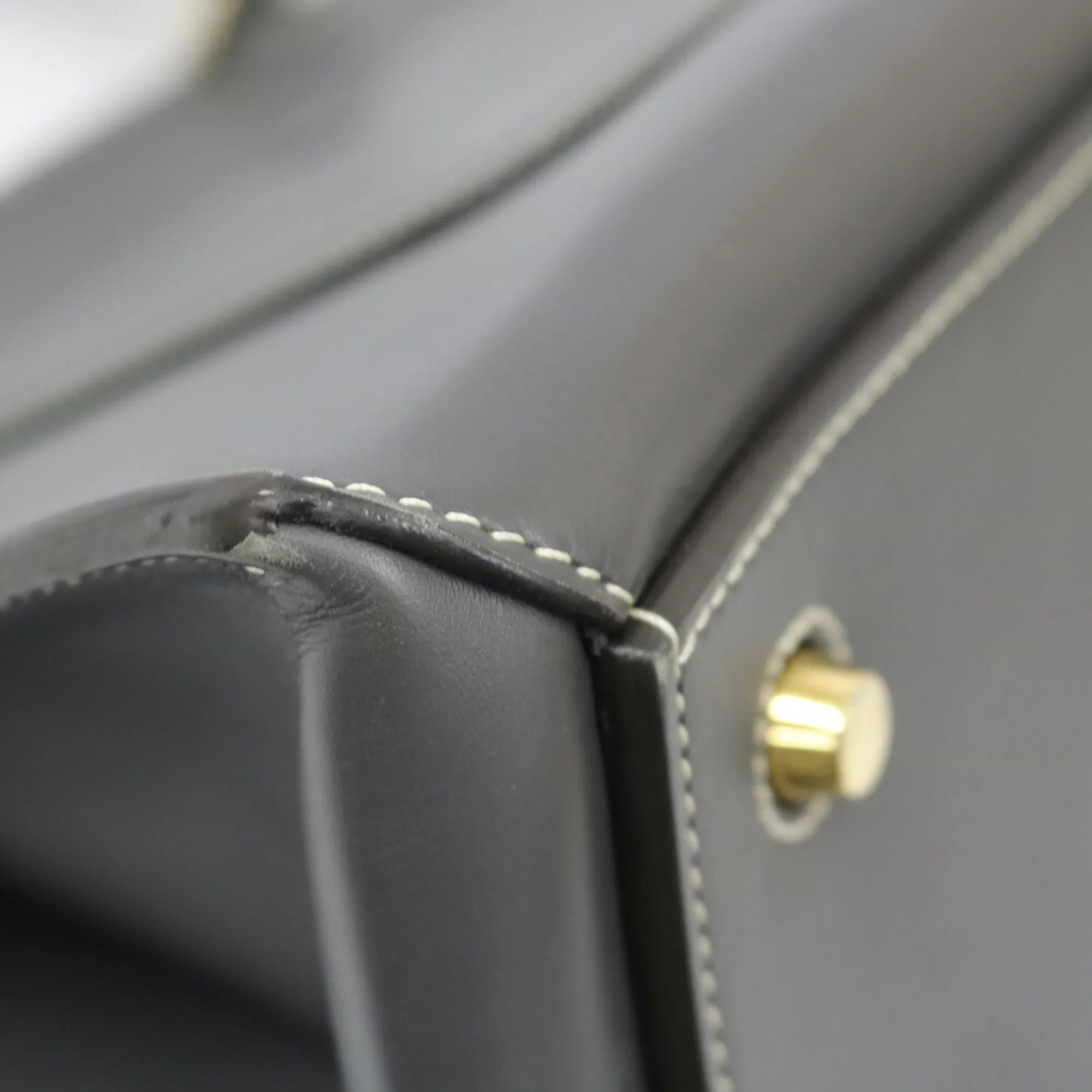 Pre-Owned Ladies Handbag Gray Celine CELINE (Fair) Edge