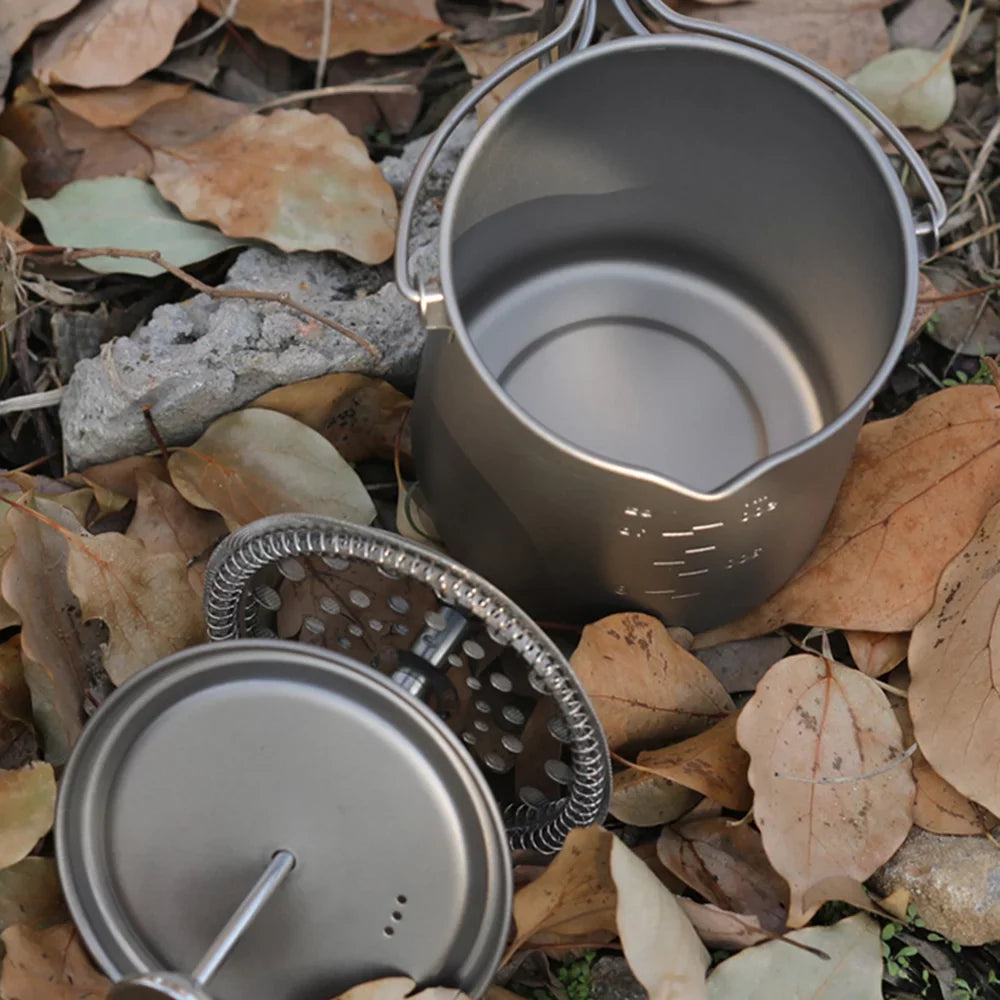 French Press Plate, Pot, Backpacking Coffee Method Cup Camping Maker Hiking Press with for TOMSHOO and Press 750ml Coffee