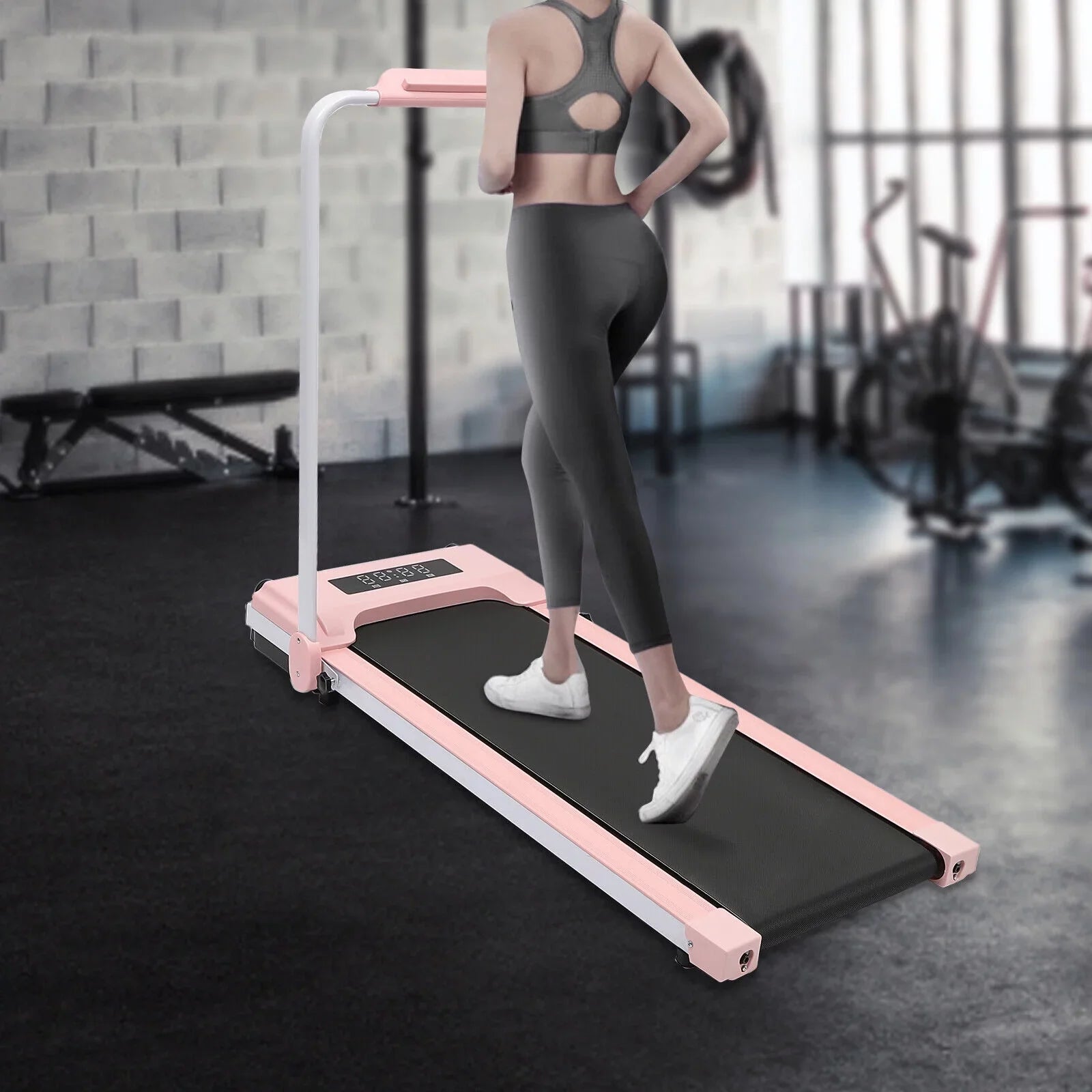 Desk Walking Under Machine Electric 2 Treadmill w/Remote Jogging In 1 Exercise