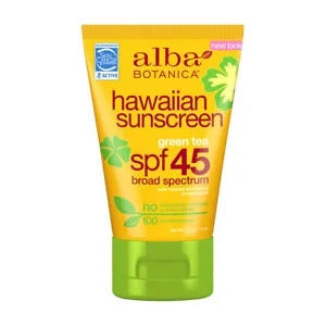 Green BOTANICA Sunscreen ALBA SPF 45 4 Tea OZ