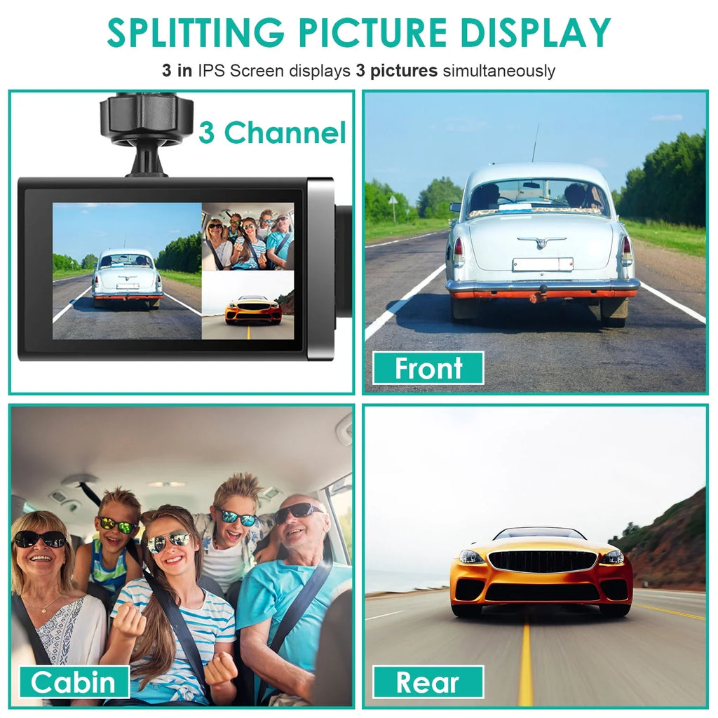 Car HD DVR Vision 140¡ã Dashcam G-Sensor Loop Recording Monitor with Parking Car Night Full GPS Cam Angle Video 2K iMounTEK Recorder Dash