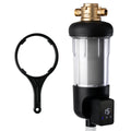 WSP50ARJ Module, Clear Spin-Down iSpring Sediment Touch-Screen Filter, Auto Microns Size, Capacity, Large with Housing, Flushing Jumbo Upgraded Water Top 50 Brass Reusable