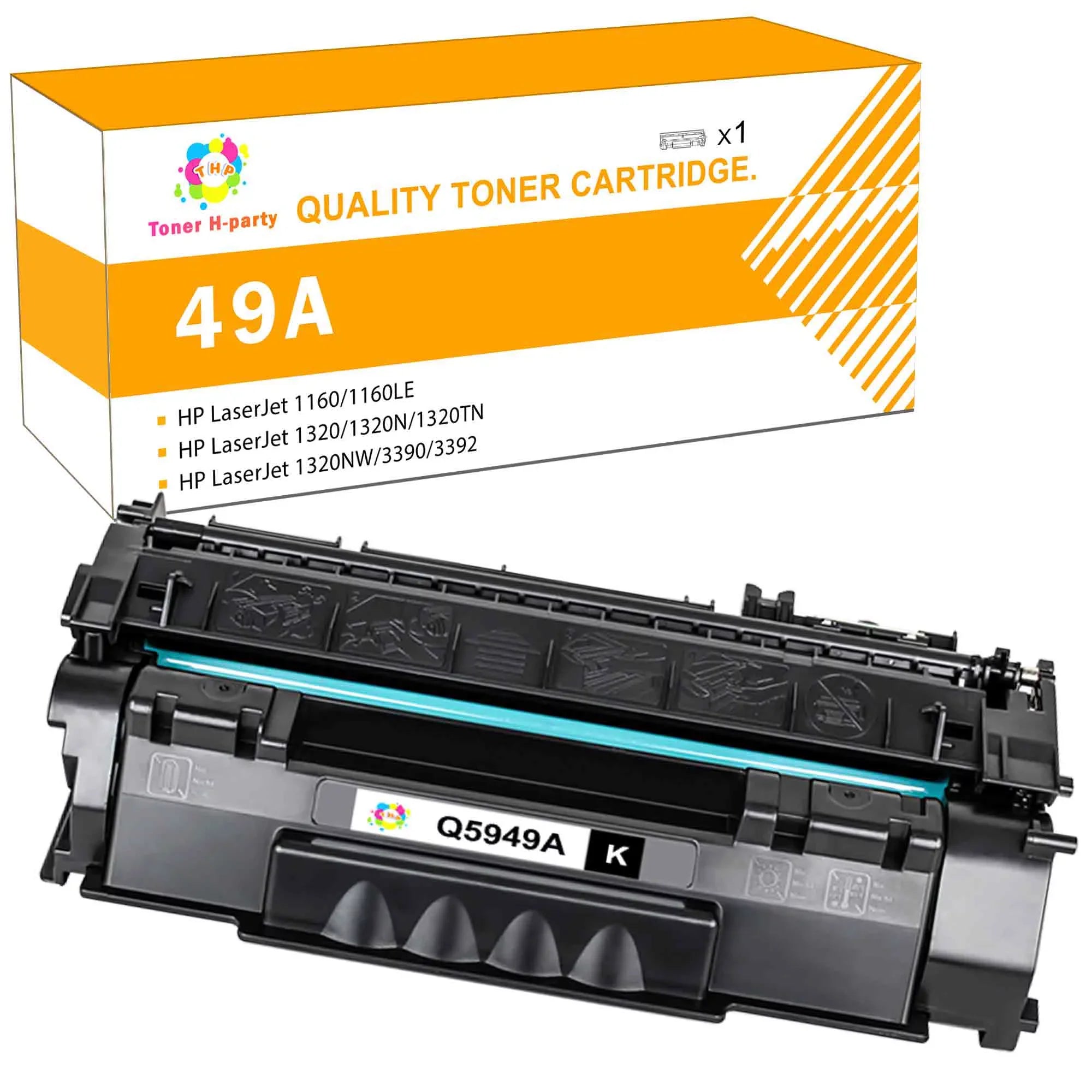 P2014n Pack£¬3000 P2015 toner 49A Pages) Q5949A 1320n HP H-Party Toner Printer 1320nw Compatible Toner Cartridge 1320tn 1320 for P2015d P2014 (Black£¬1 49a