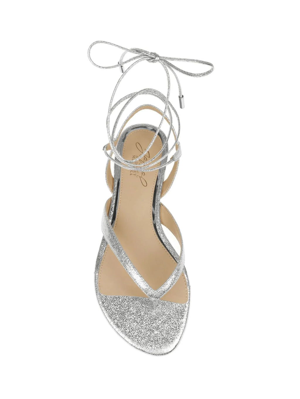 8 Ankle Strap Nolana MISCHKA Womens Silver Toe BADGLEY Lace-Up Dress Thong Padded Sandals Round