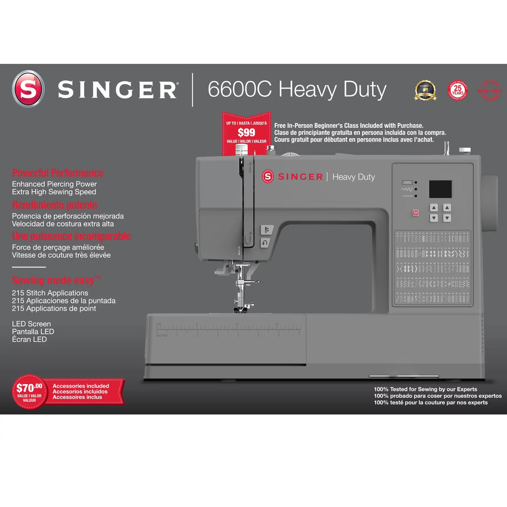 HD6600 Machine Duty Sewing Computerized Heavy SINGER?