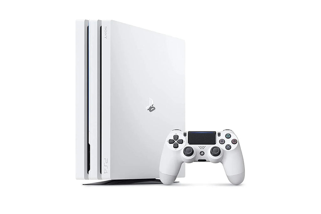 2 4 White With PlayStation Pre-Owned Pro BOLT Bundle AXTION + Earbuds G11-A 1TB Controller With Gaming Sony Microphone Console