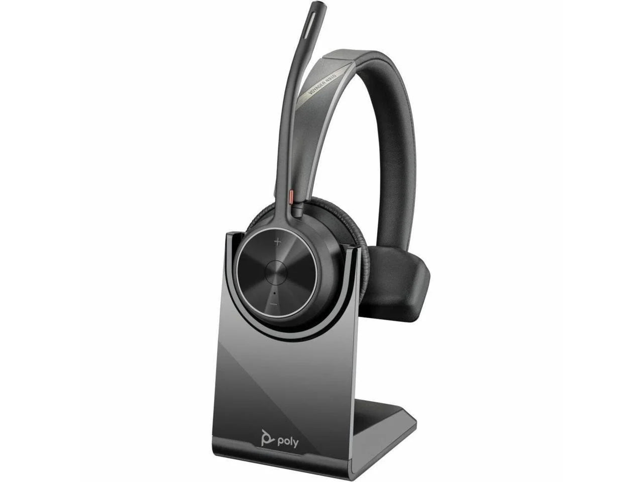Ear-cup - - Assistant - - Wireless - 298.6 Headset kHz Voyager Hz - Electret Mono - - Charge Bluetooth with Monaural Over-the-head, - - Poly Google 20 Siri, ft 20 On-ear USB-C Condense... - 4310 Stand