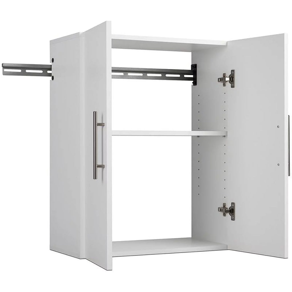 in Square Cabinet Set Mounted Home Garage Wall Piece 2 White