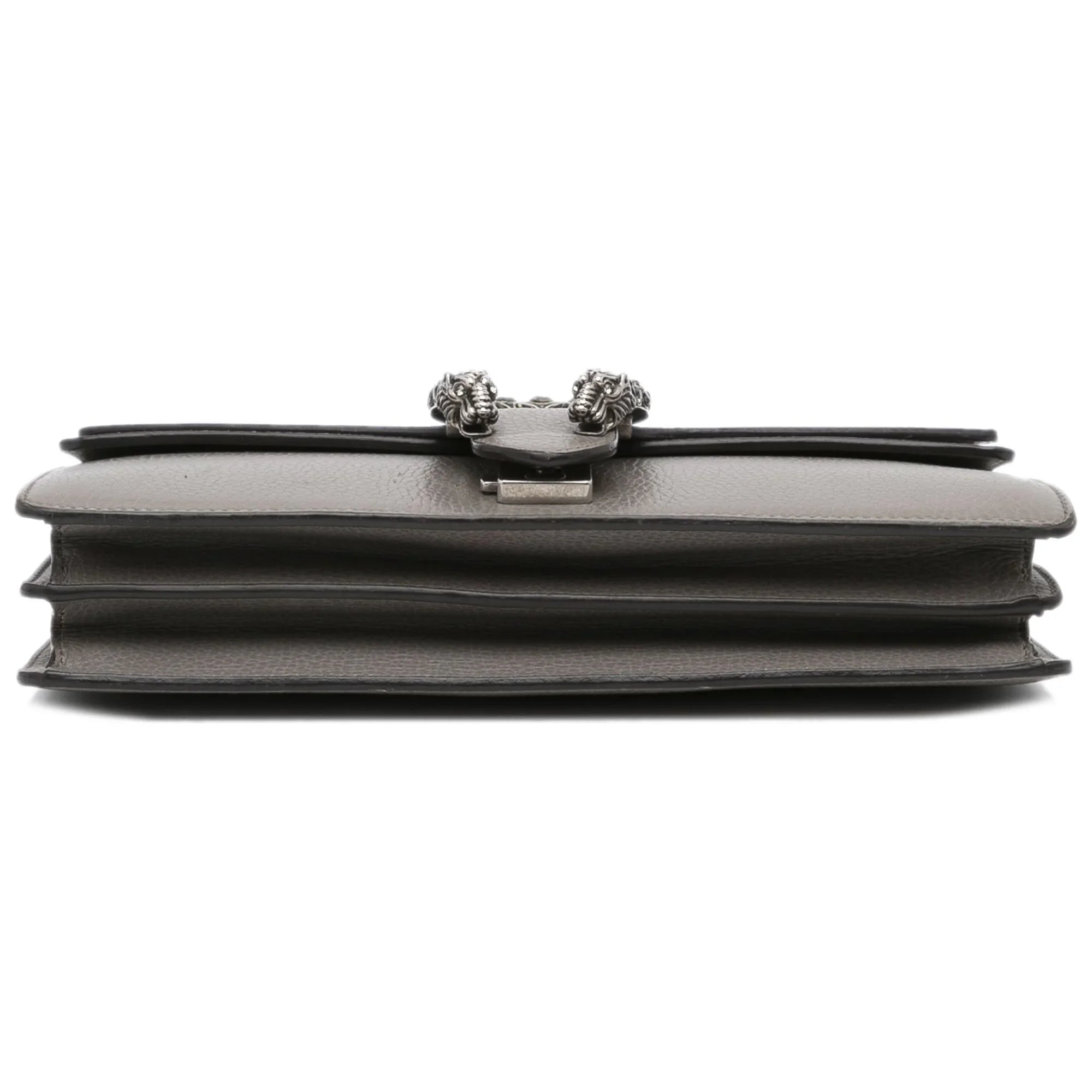 Unisex Authenticated Gray Calf Shoulder Leather Small Bag Dionysus Pre-Owned Gucci (Good)