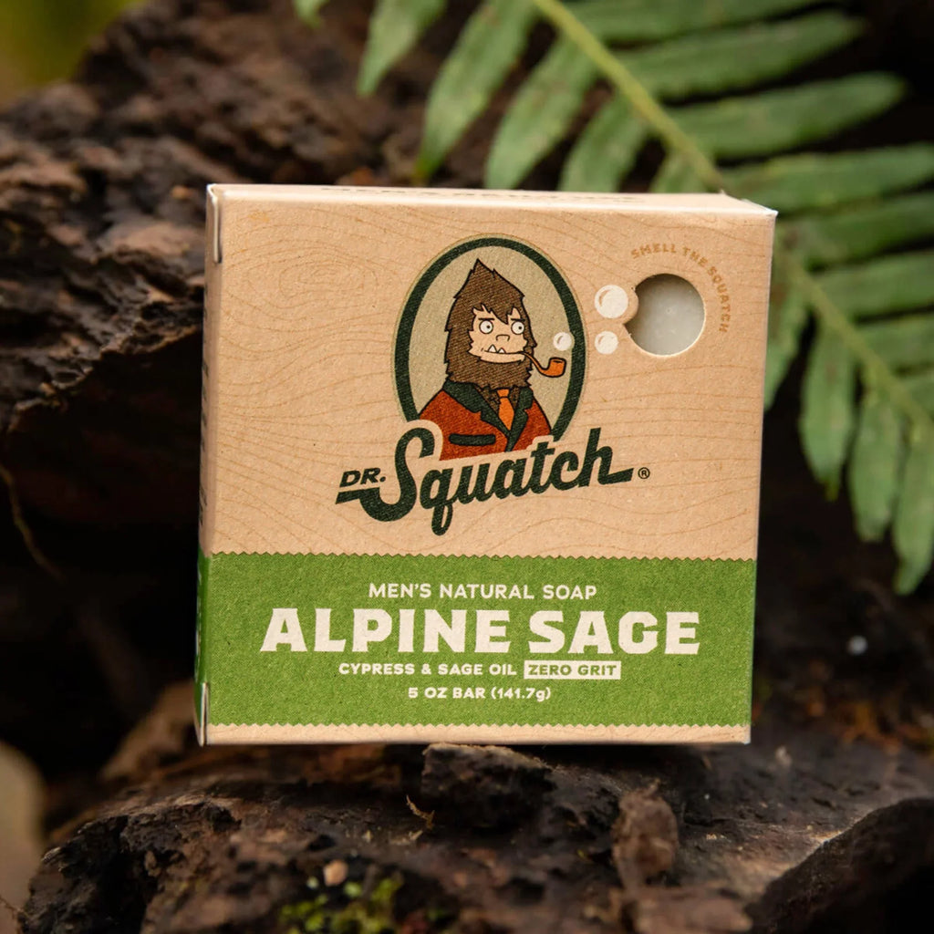 Soap Natural 4 - Coconut Greek Falls, Pack Squatch Fresh Alpine Castaway, Men's Eucalyptus - Yogurt Bar Men's Soap Variety Sage, Dr.