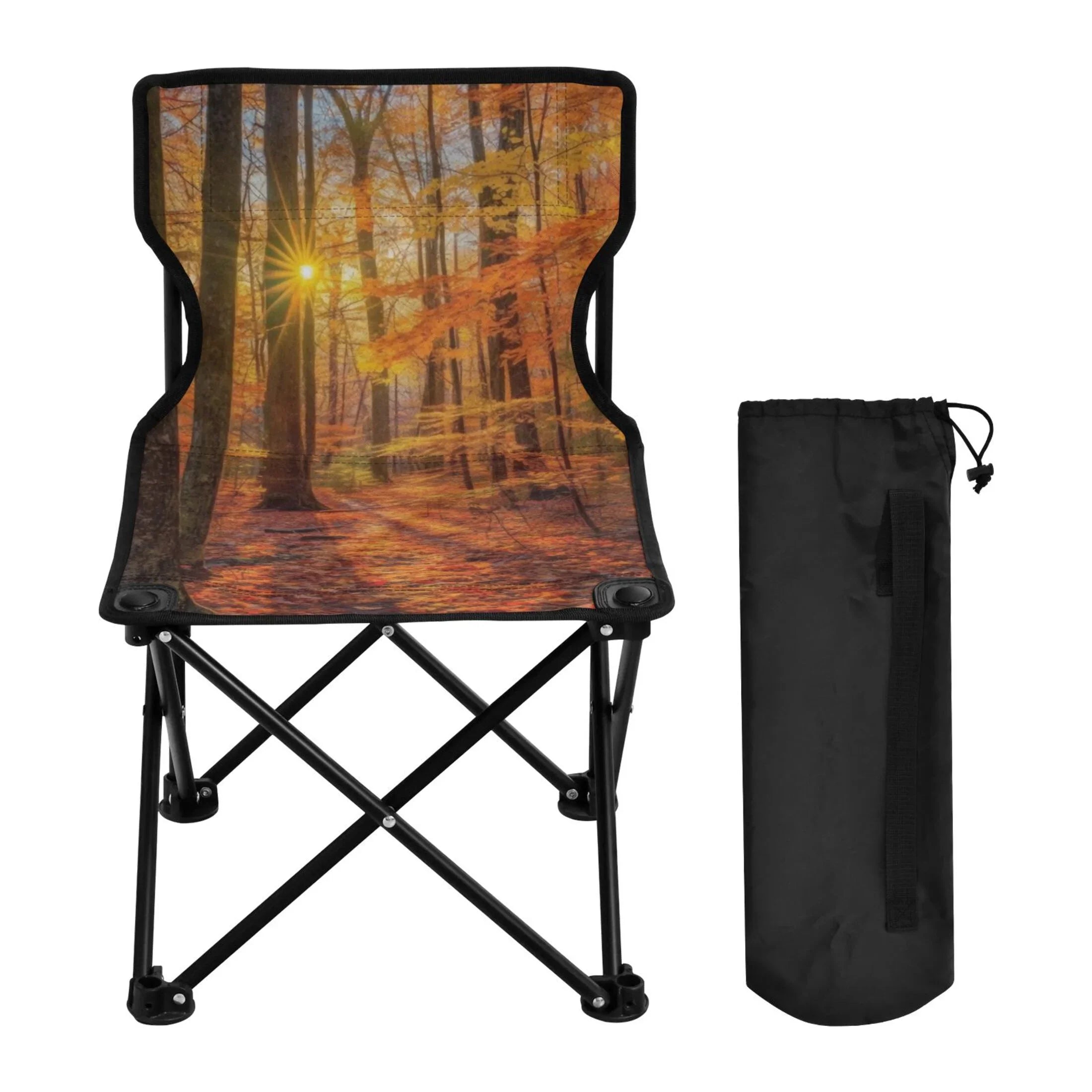 Support Leaves Bag with 220LBS Chair Lawn Autumn Chair Chair Camping Portable Forest Chair Outdoor to Folding Beach Carry Fishing